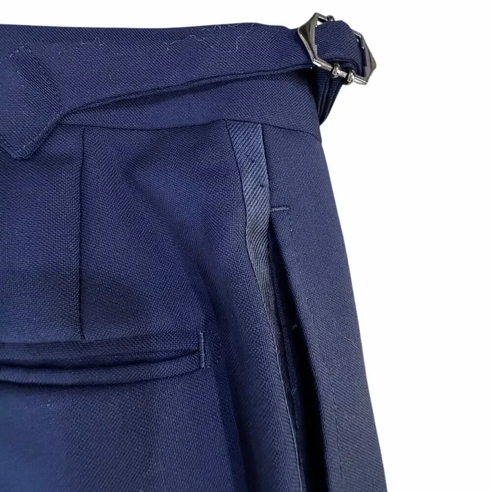 Suitsupply Havana Shawl Tuxedo Slim Full Suit Blue US 38S Vitale Barberis Wool